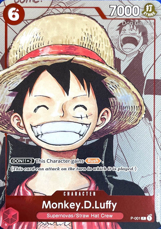 P-001 Monkey. D. Luffy Character Card 25th ANNIVERSARY PREMIUM COLLECTION