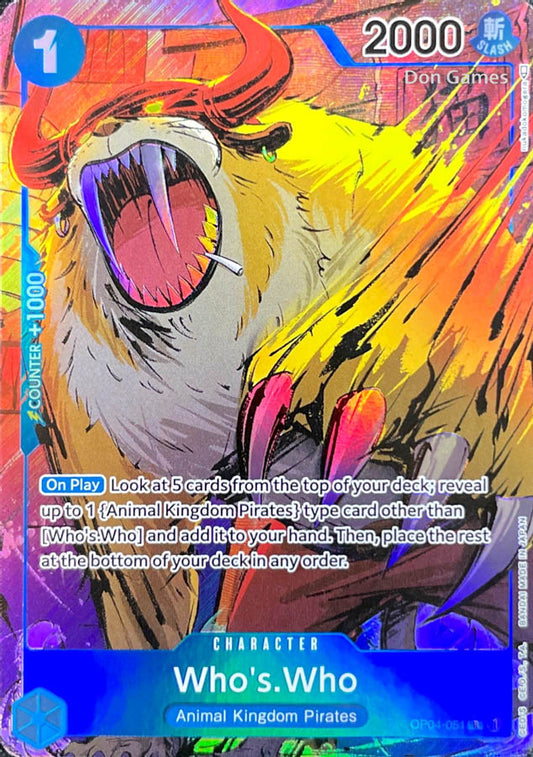 OP04-051 Who's. Who Character Card Alternate Art