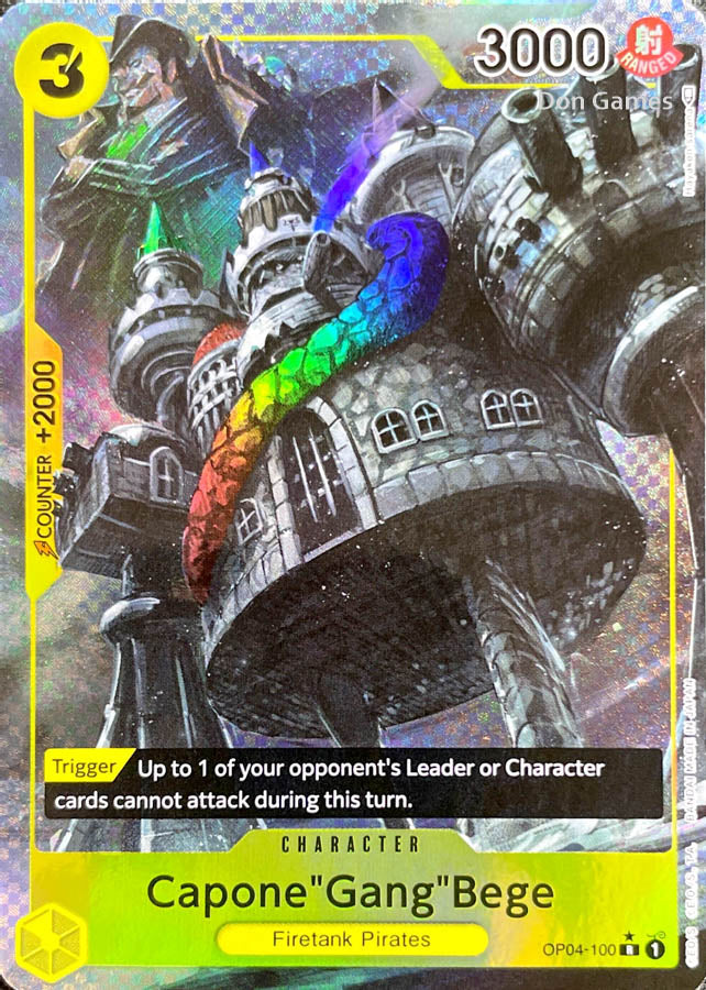 OP04-100 Capone" Gang" Bege Character Card Alternate Art