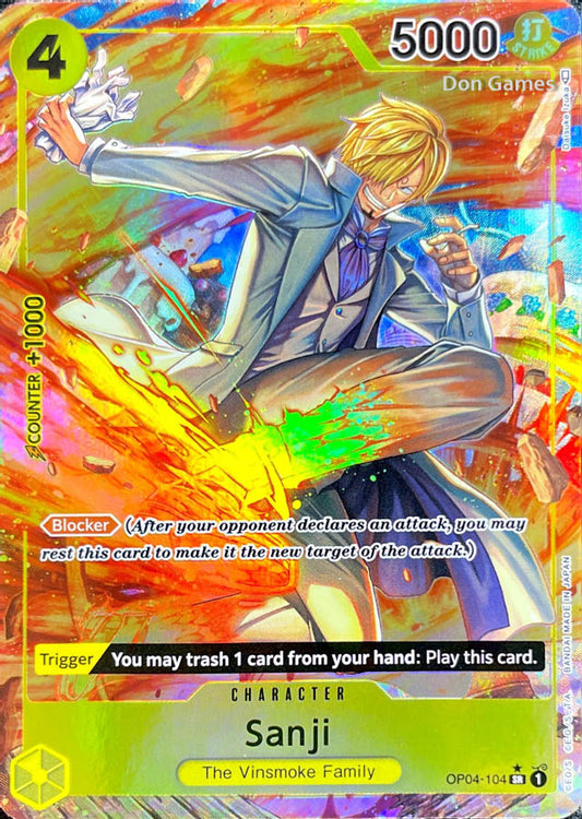 OP04-104 Sanji Character Card Alternate Art