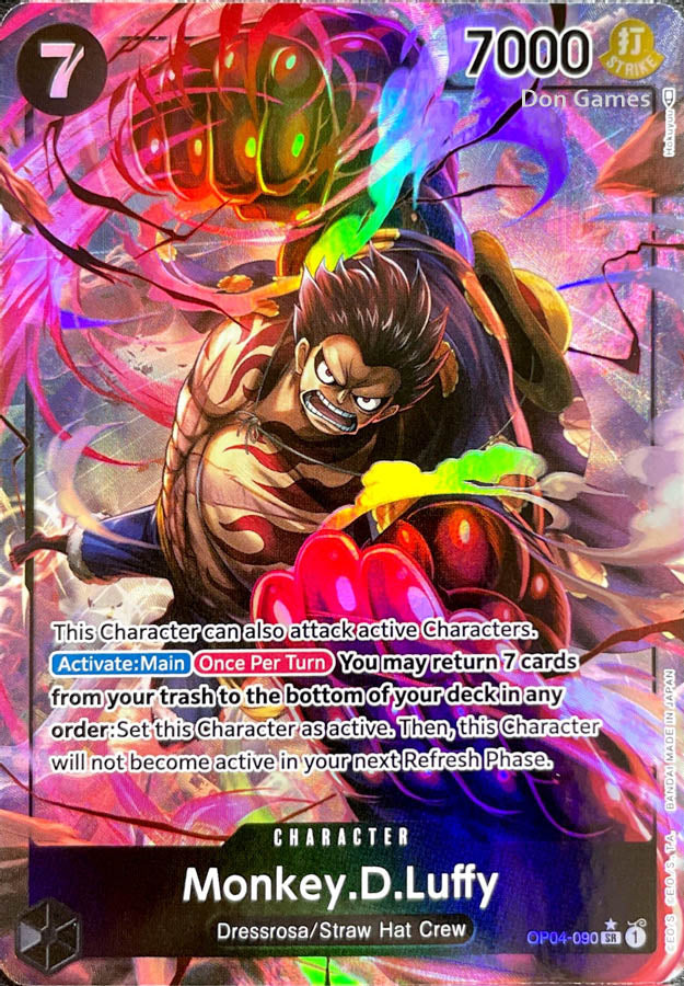 OP04-090 Monkey. D. Luffy Character Card Alternate Art