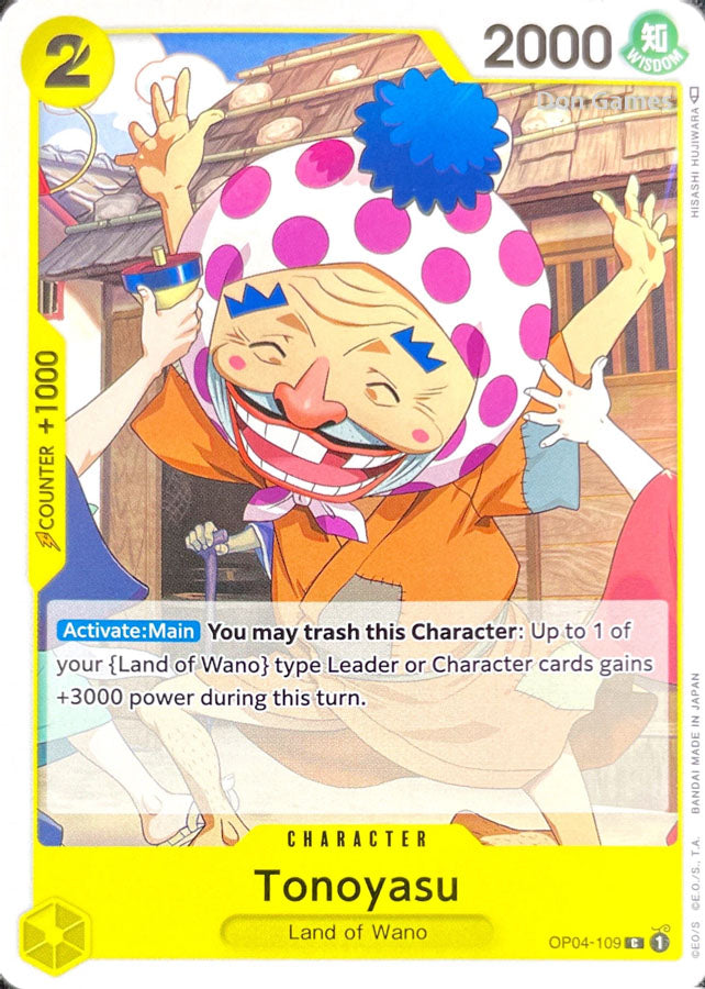 OP04-109 Tonoyasu Character Card