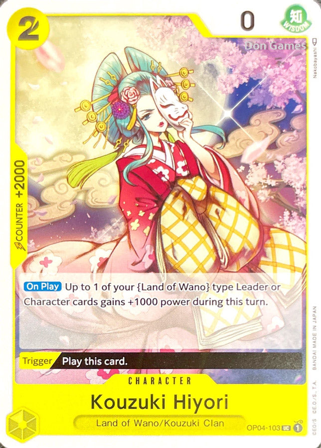 OP04-103 Kouzuki Hiyori Character Card