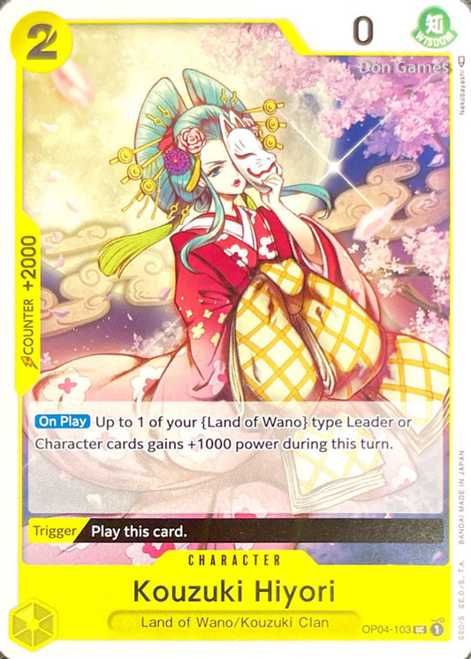 OP04-103 Kouzuki Hiyori Character Card