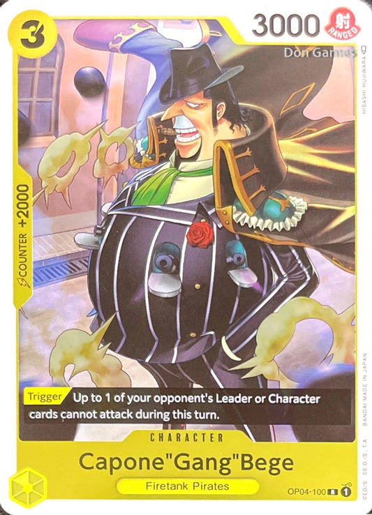 OP04-100 Capone" Gang" Bege Character Card