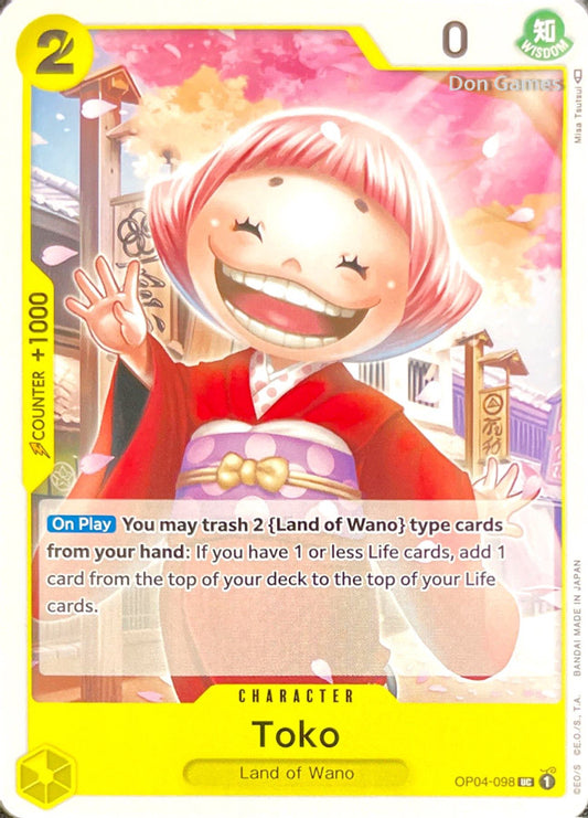 OP04-098 Toko Character Card