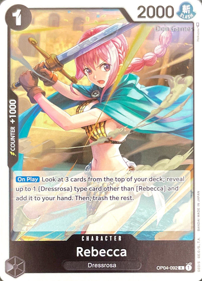 OP04-092 Rebecca Character Card