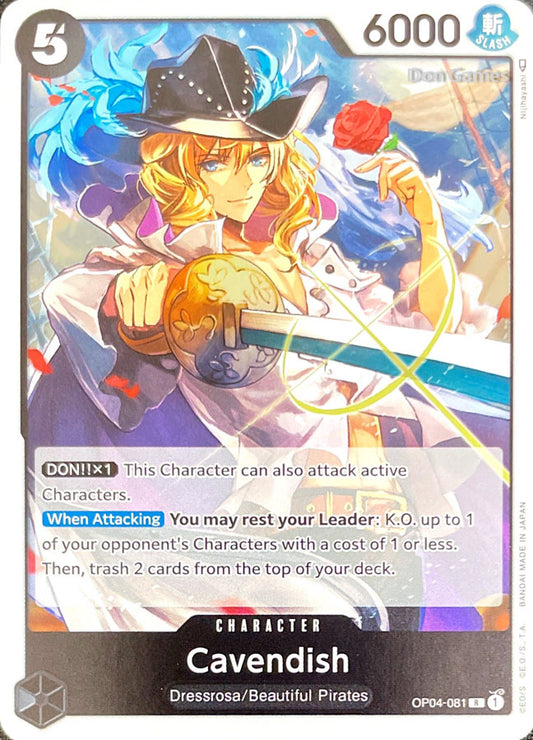 OP04-081 Cavendish Character Card