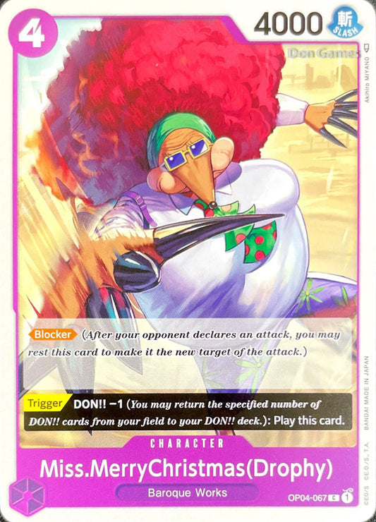 OP04-067 Miss. Merry Christmas (Drophy) Character Card