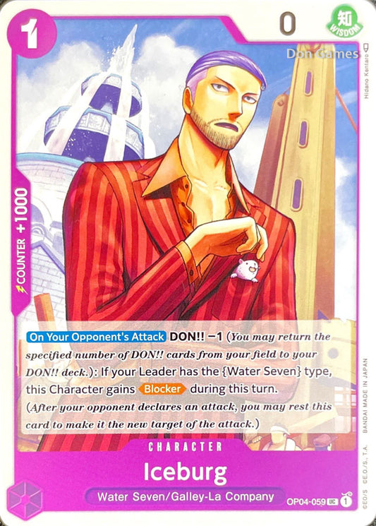 OP04-059 Iceburg Character Card