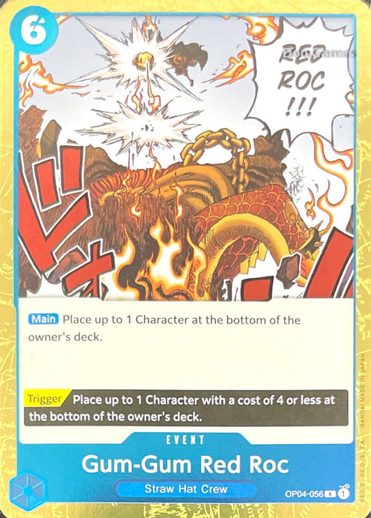 OP04-056 Gum-Gum Red Roc Event Card