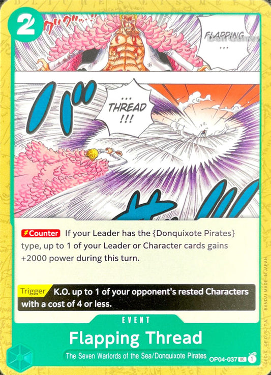 OP04-037 Flapping Thread Event Card