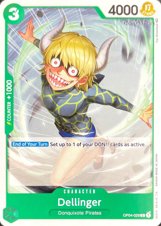 OP04-029 Dellinger Character Card