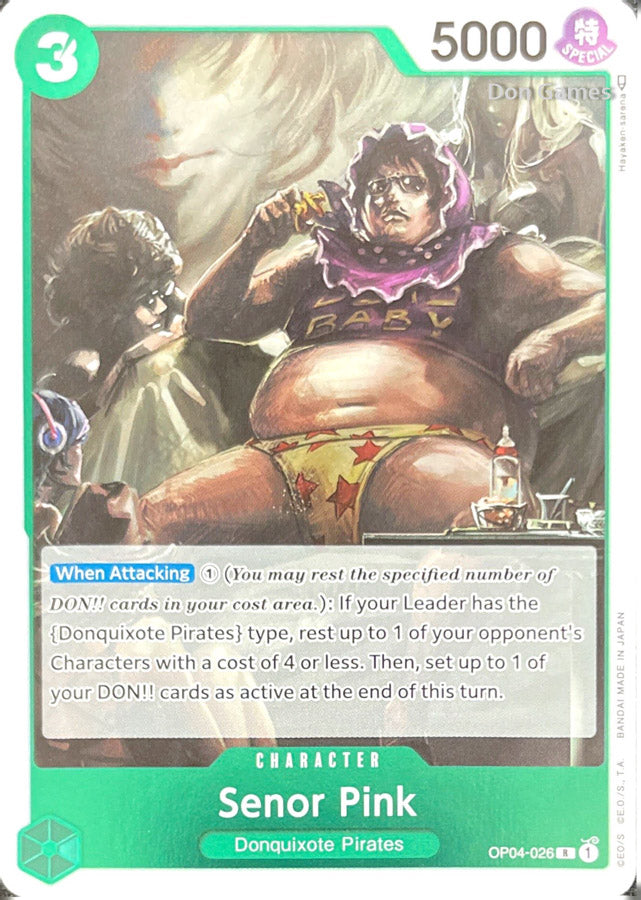 OP04-026 Senor Pink Character Card