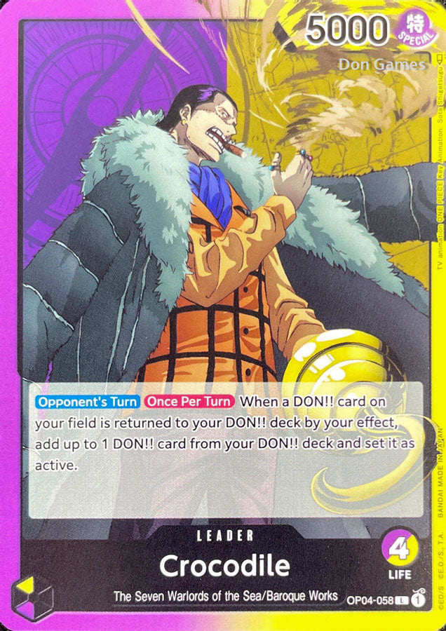 OP04-058 Crocodile Leader Card