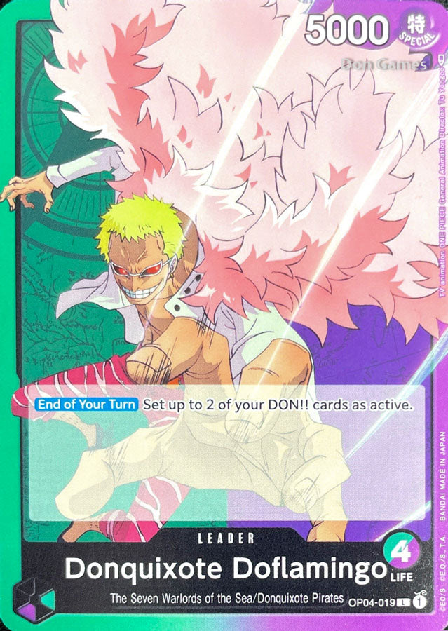 OP04-019 Donquixote Doflamingo Leader Card