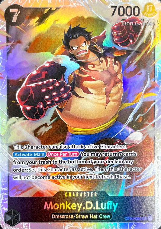 OP04-090 Monkey. D. Luffy Character Card