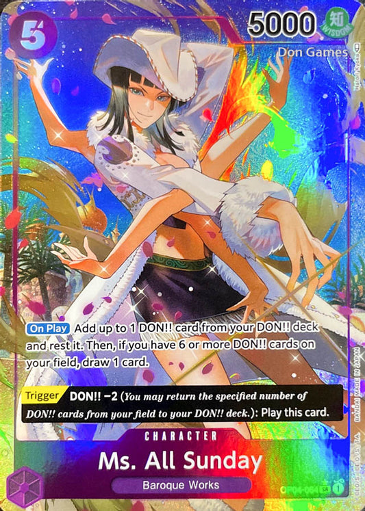 OP04-064 Ms. All Sunday Character Card Alternate Art