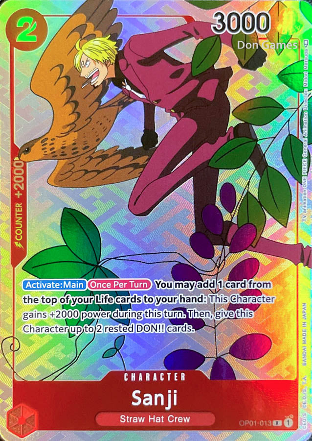 OP01-013 Sanji Character Card Gift Collection Alternate Art