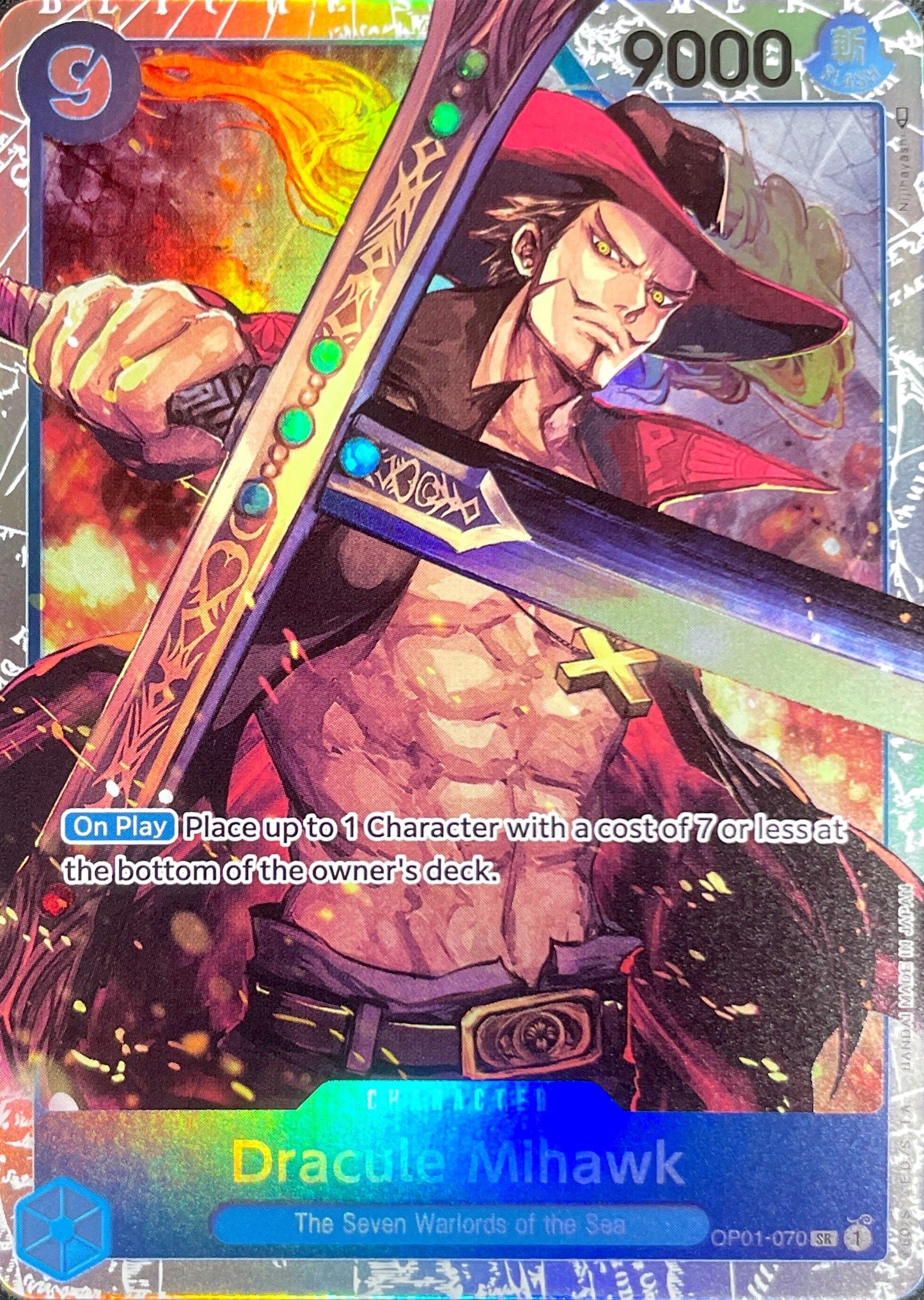 OP01-070 Dracule Mihawk Character Card