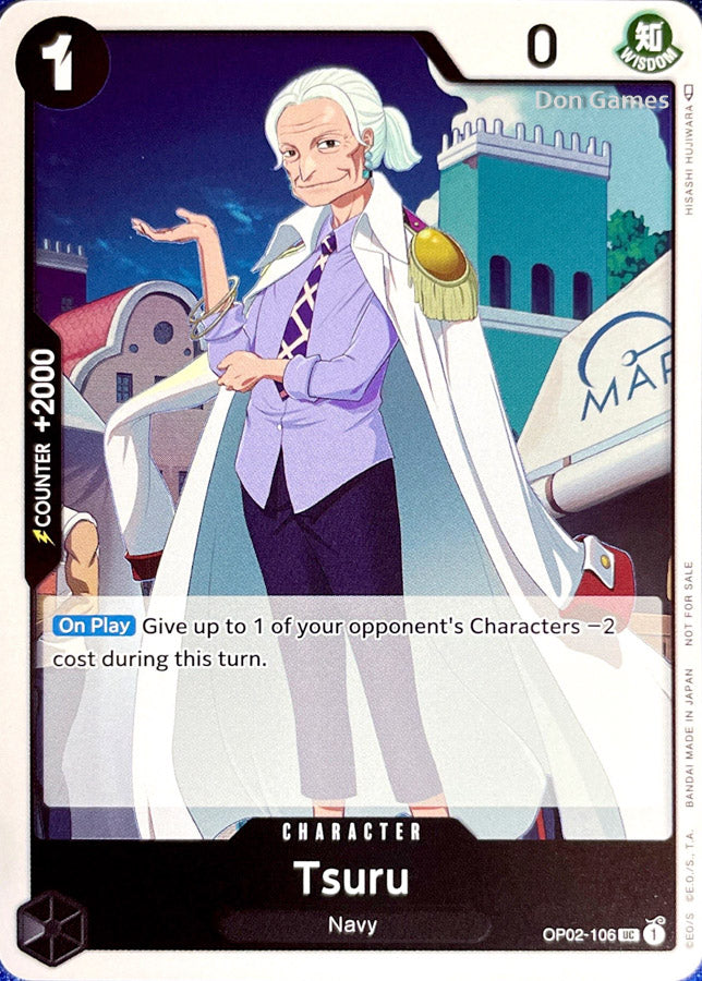 OP02-106 Tsuru Character Card Alternate Art Promo