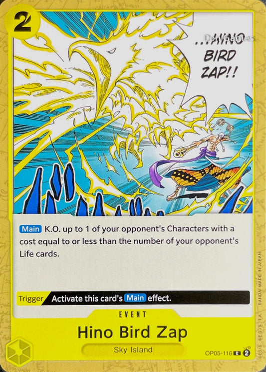 OP05-116 Hino Bird Zap Event Card