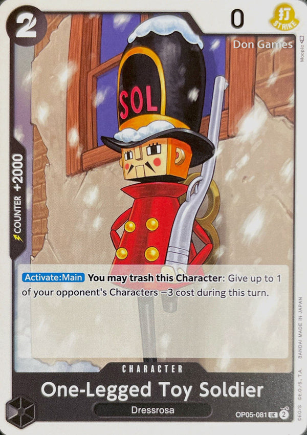 OP05-081 One-Legged Toy Solder Character Card – Don Games