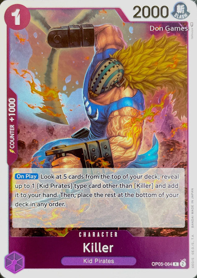 Killer Riffs Cards OP05-064 Killer Character Card – Don Games