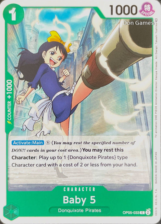 OP05-033 Baby 5 Character Card