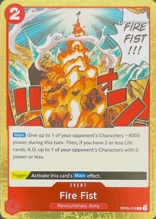 OP05-019 Fire Fist Event Card