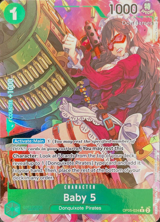 OP05-034 Baby 5 Character Card Alternate Art