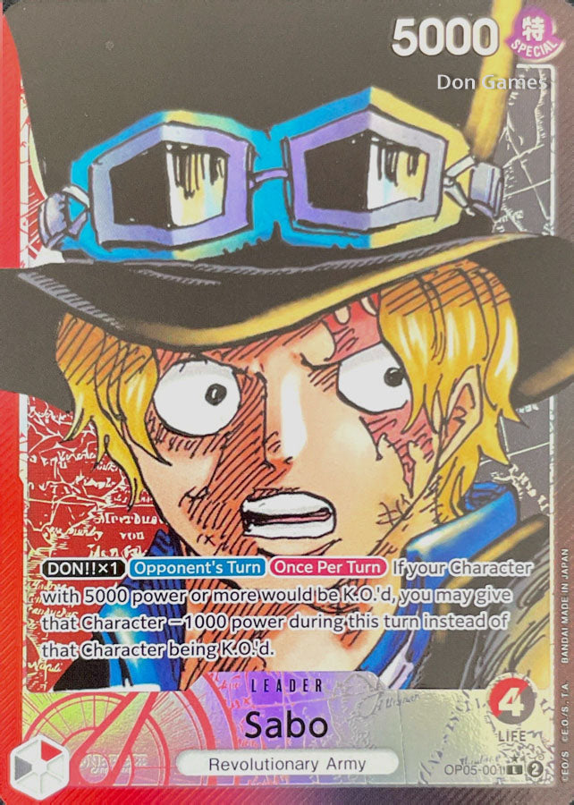 OP05-001 Sabo Leader Card Alternate Art