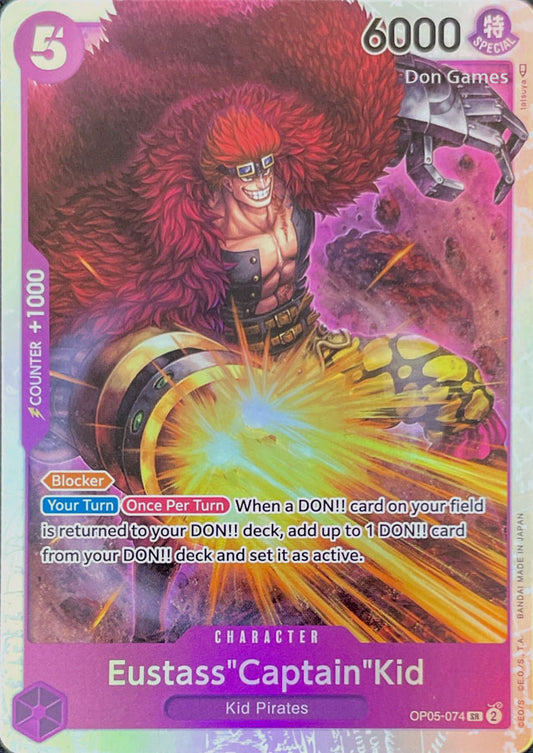 OP05-074 Eustass" Captain" Kid Character Card