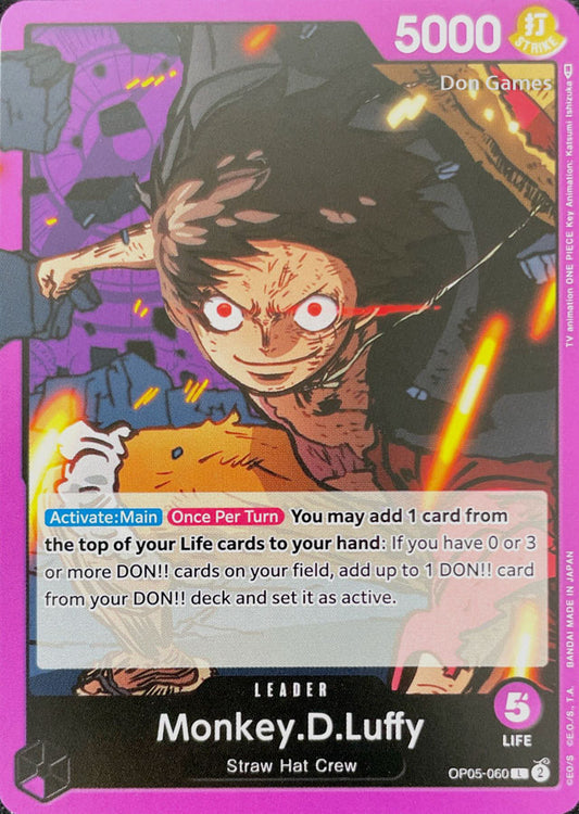 OP05-060 Monkey. D. Luffy Leader Card