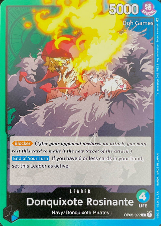 OP05-022 Donquixote Rosinante Leader Card