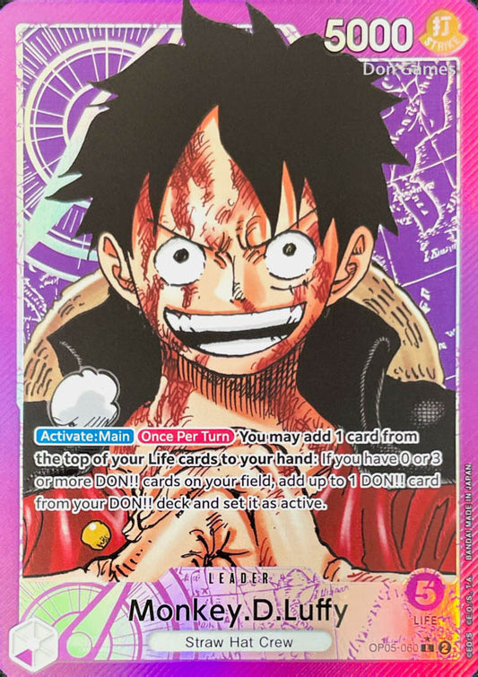 OP05-060 Monkey. D. Luffy Leader Card Alternate Art