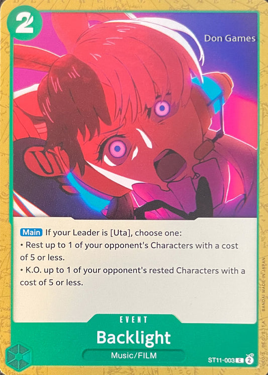 ST11-003 Backlight Event Card