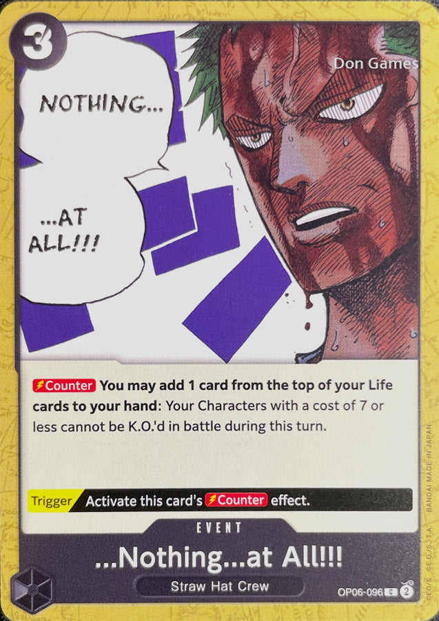 OP06-096 ...Nothing...at All!!!! Event Card