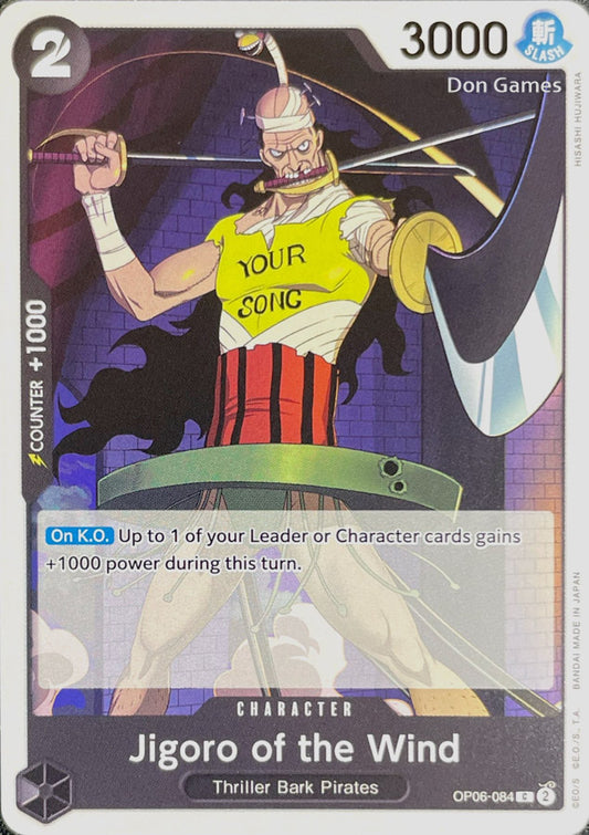 OP06-084 Jigoro of the Wind Character Card