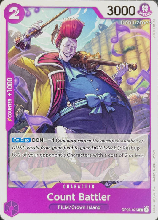 OP06-075 Count Battler Character Card