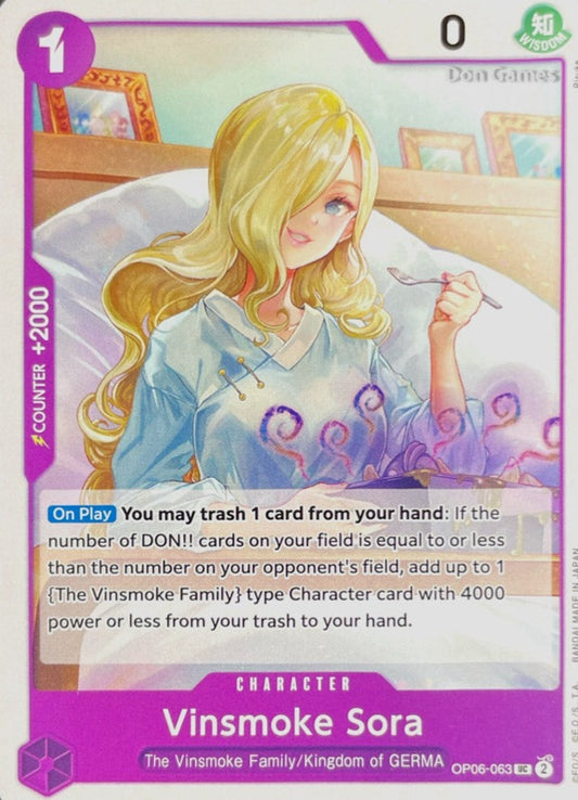 OP06-063 Vinsmoke Sora Character Card