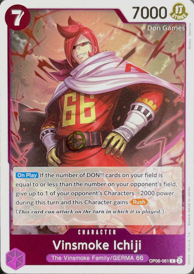 OP06-061 Vinsmoke Ichiji Character Card