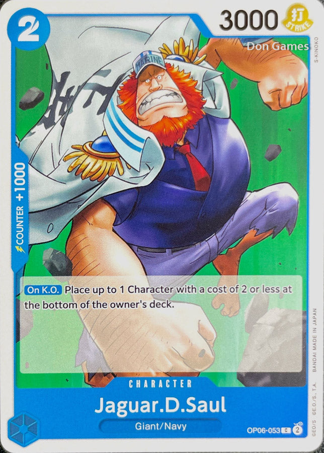 OP06-053 Jaguar. D. Saul Character Card