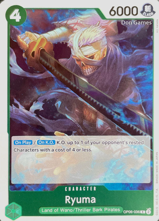 OP06-036 Ryuma Character Card