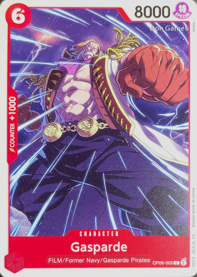 OP06-005 Gasparde Character Card