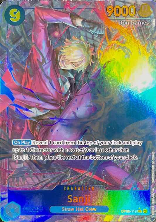 OP06-119 Sanji Character Card Alternate Art