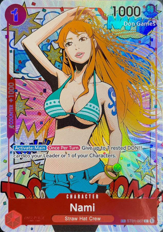 ST01-007 Nami Character Card Treasure Rare Alternate Art