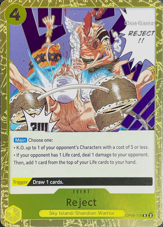 OP06-116 Reject Event Card
