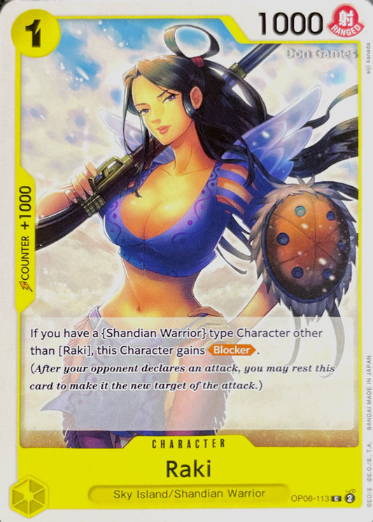 OP06-113 Raki Character Card