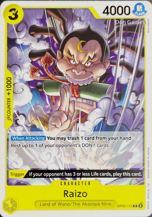 OP06-112 Raizo Character Card